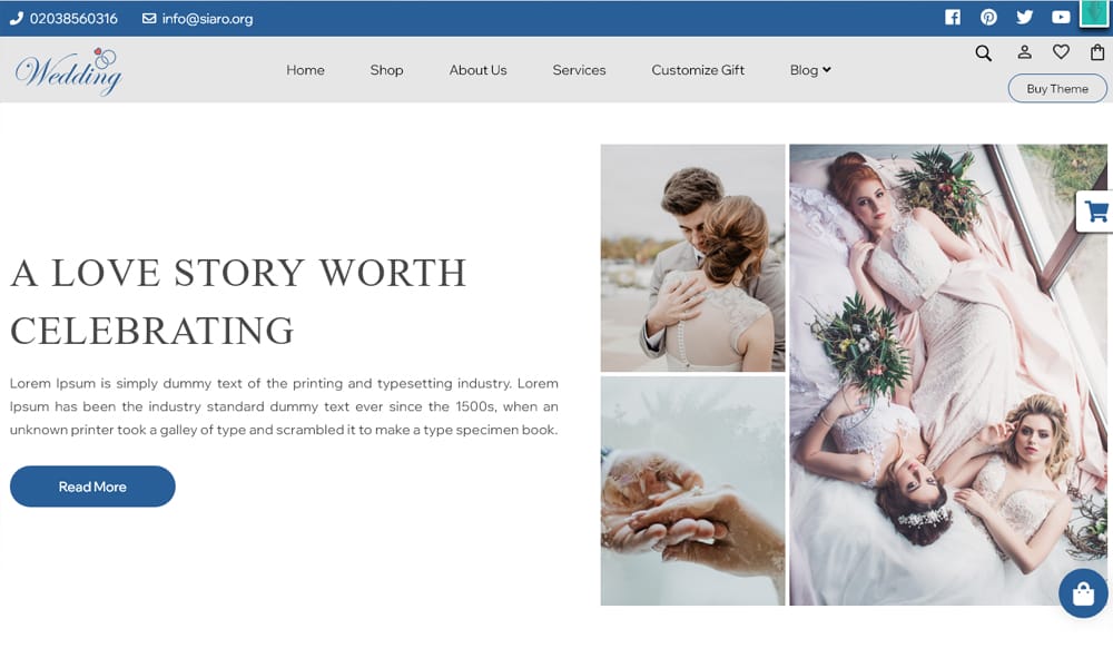 20+ Best Free Responsive Wedding WordPress Themes 2025 27 Wedding Ceremony