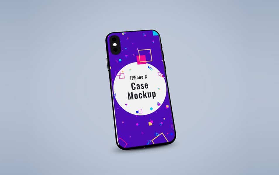 iPhone X Case PSD Mockup 2 iPhone X Case PSD Mockup
