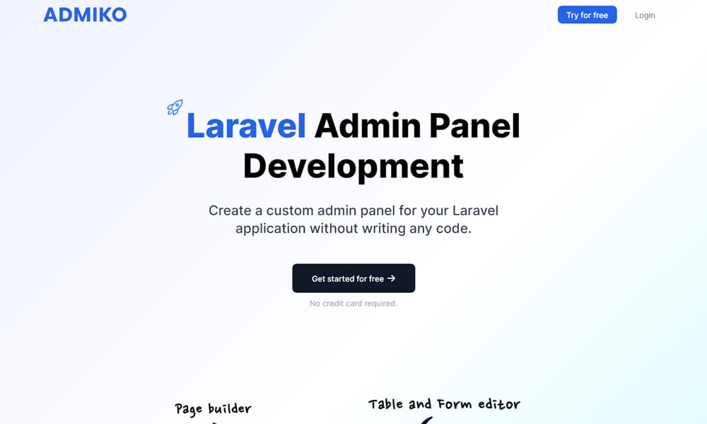 20+ Best Laravel Admin Panel Generators 24 Admiko