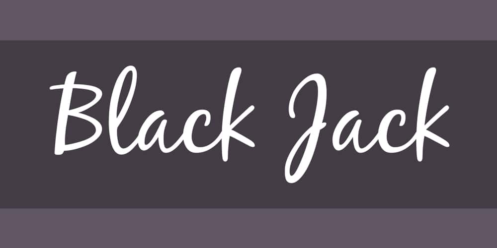 Free Calligraphy Fonts 59 Black Jack