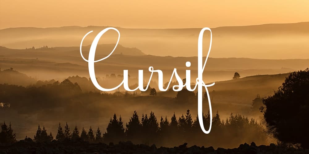 Free Calligraphy Fonts 62 Cursif Font