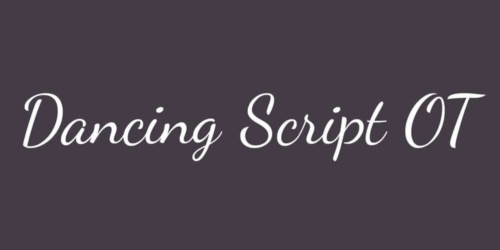 Free Calligraphy Fonts 63 Dancing Script
