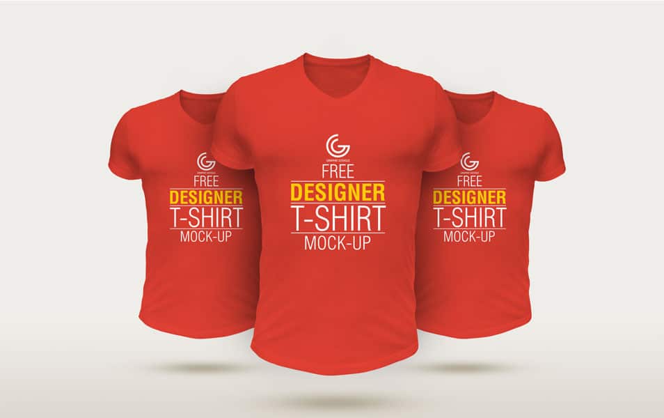 Free Designer T-Shirt Mockup 2 Free Designer T-Shirt Mockup