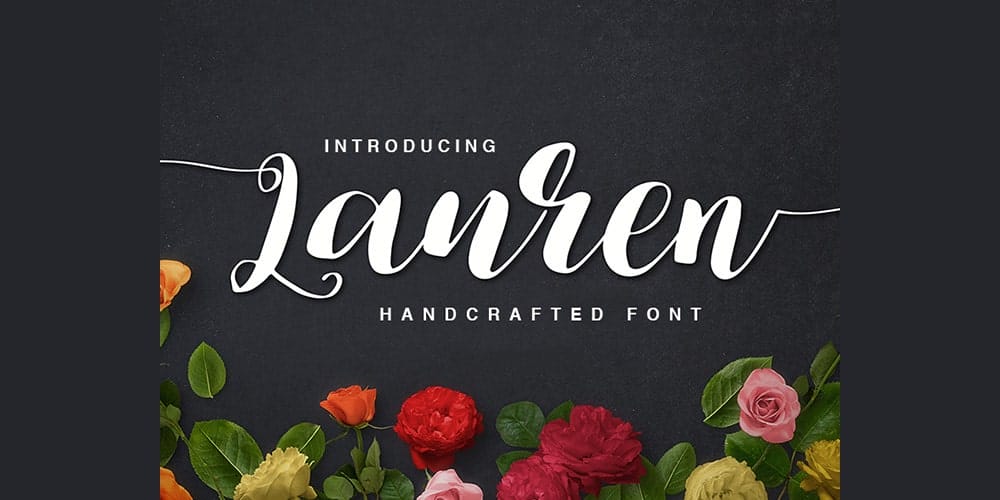 Free Calligraphy Fonts 37 Lauren Script Font