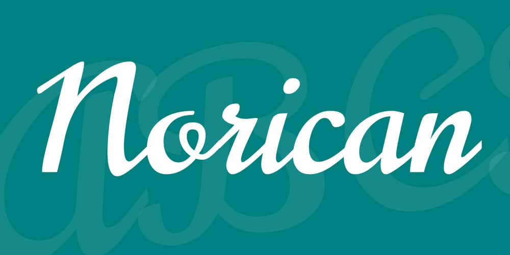Free Calligraphy Fonts 89 Norican Font