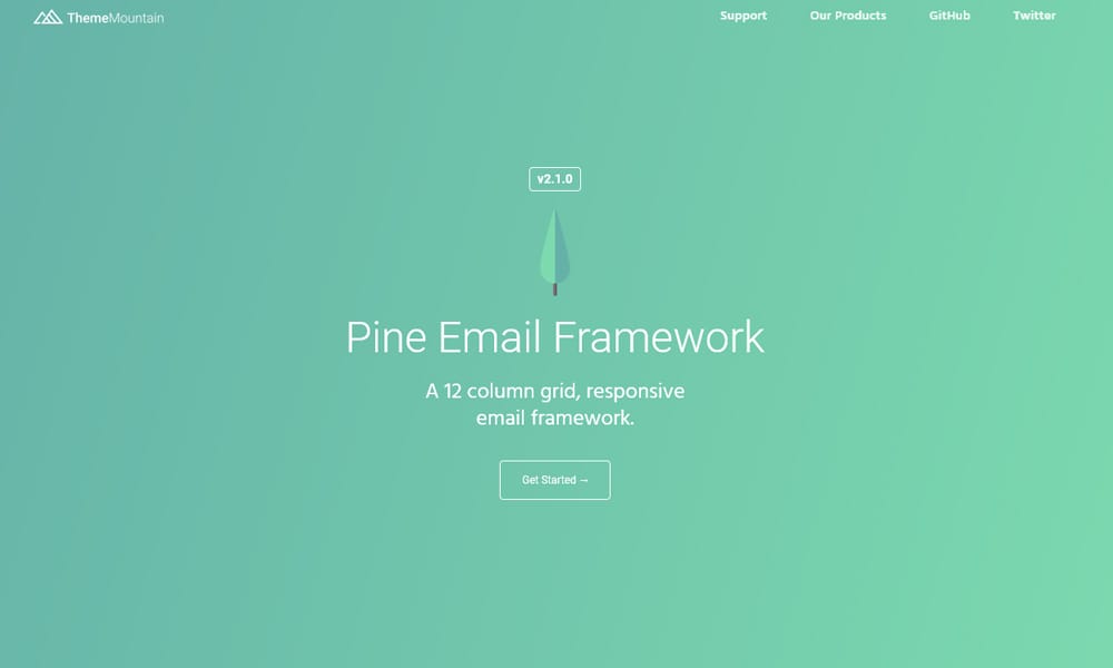 20+ Best Responsive Email Frameworks 23 Pine Email Framework