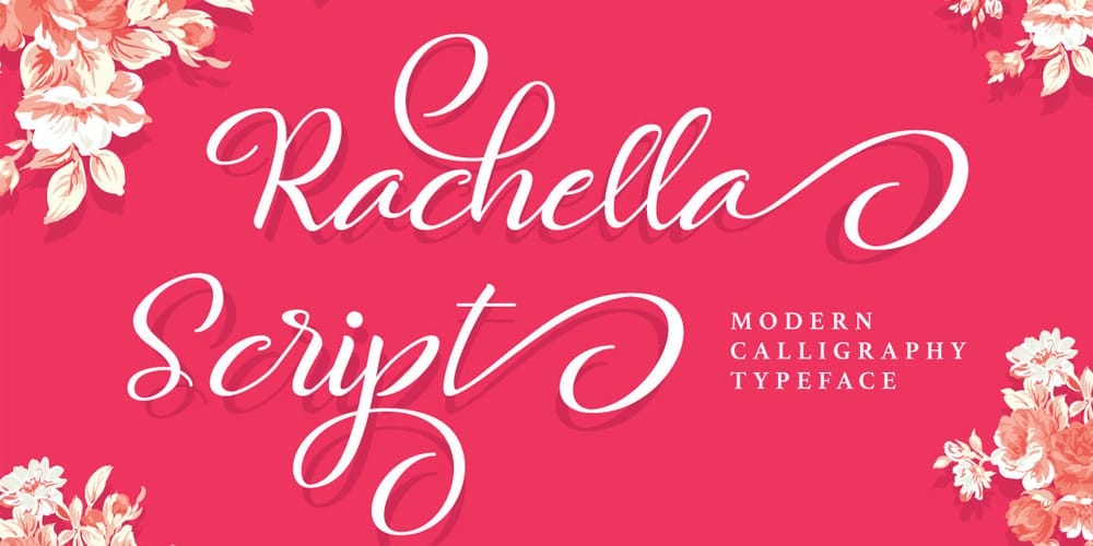 Free Calligraphy Fonts 96 Rachella Script Typeface