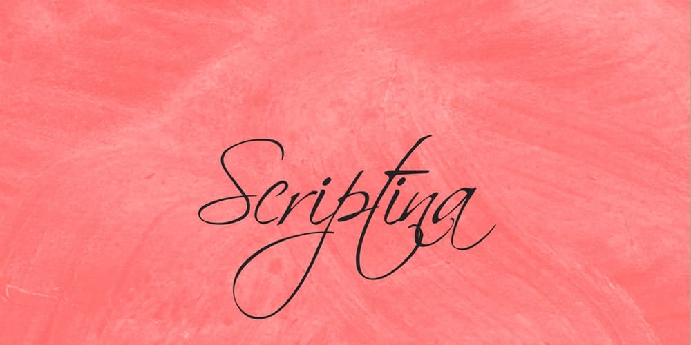 Free Calligraphy Fonts 56 Scriptina Font