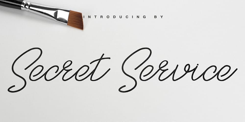 Free Calligraphy Fonts 48 Secret Service Script Font