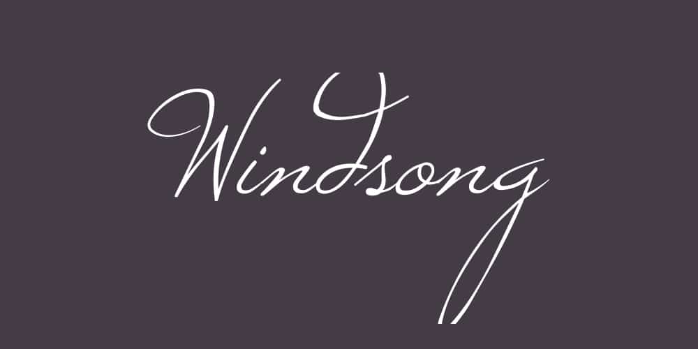Free Calligraphy Fonts 73 Windsong