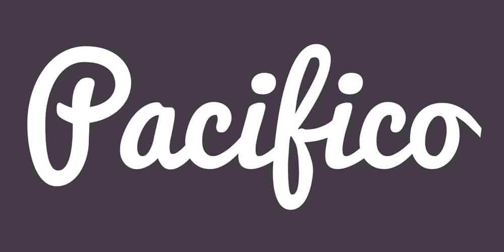 Free Calligraphy Fonts 88 pacifico