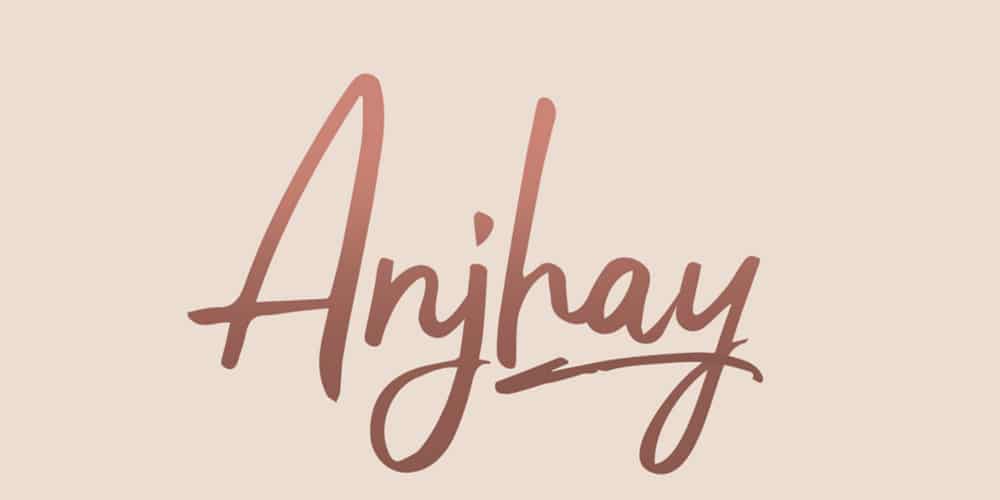 Free Calligraphy Fonts 139 Anjhay Font
