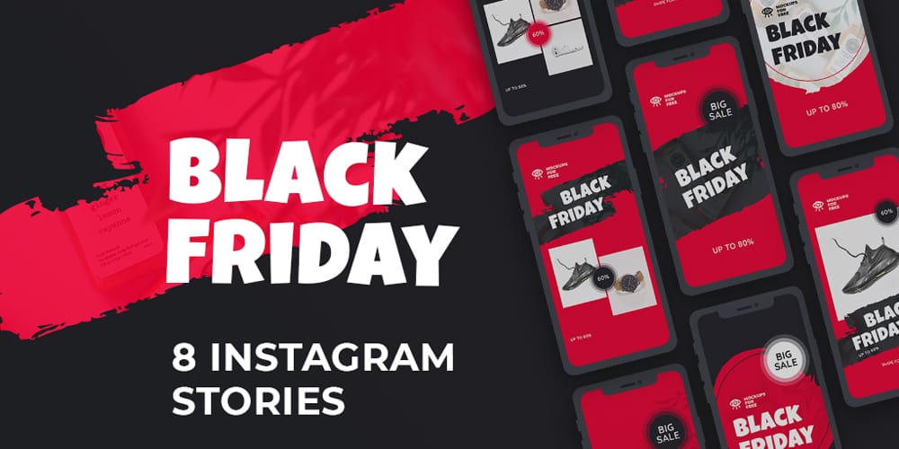 100+ Best Instagram Post Templates to Gain More Followers 42 Black Friday Instagram Stories Template PSD