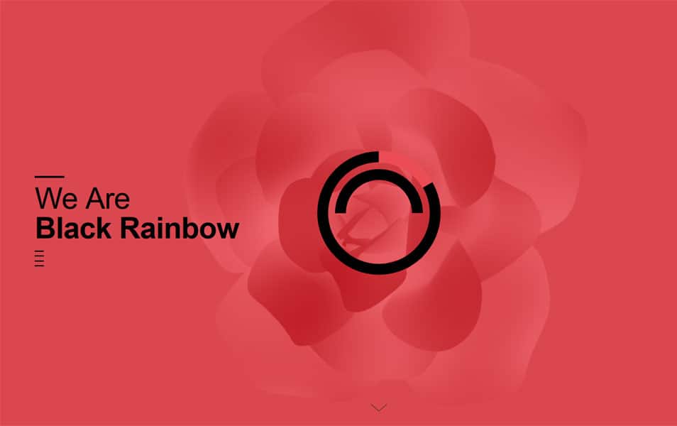 Beautiful Portfolio Website Designs for Inspiration 7 Black Rainbow