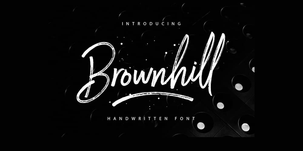 Free Calligraphy Fonts 136 Brownhill Script