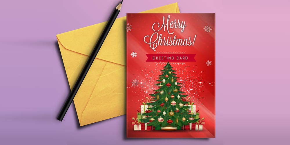 Christmas Greeting Card PSD