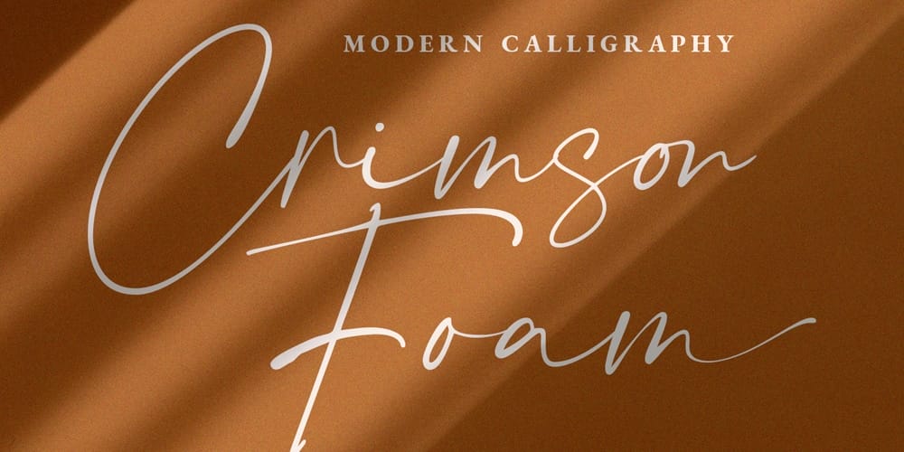 Free Calligraphy Fonts 20 Crimson Foam