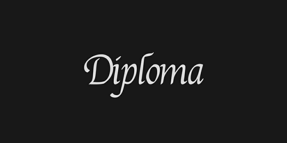 Free Calligraphy Fonts 77 Diploma Font