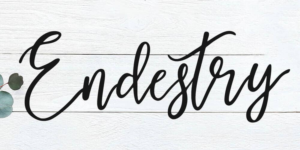 Free Calligraphy Fonts 30 Endestry Calligraphy Font