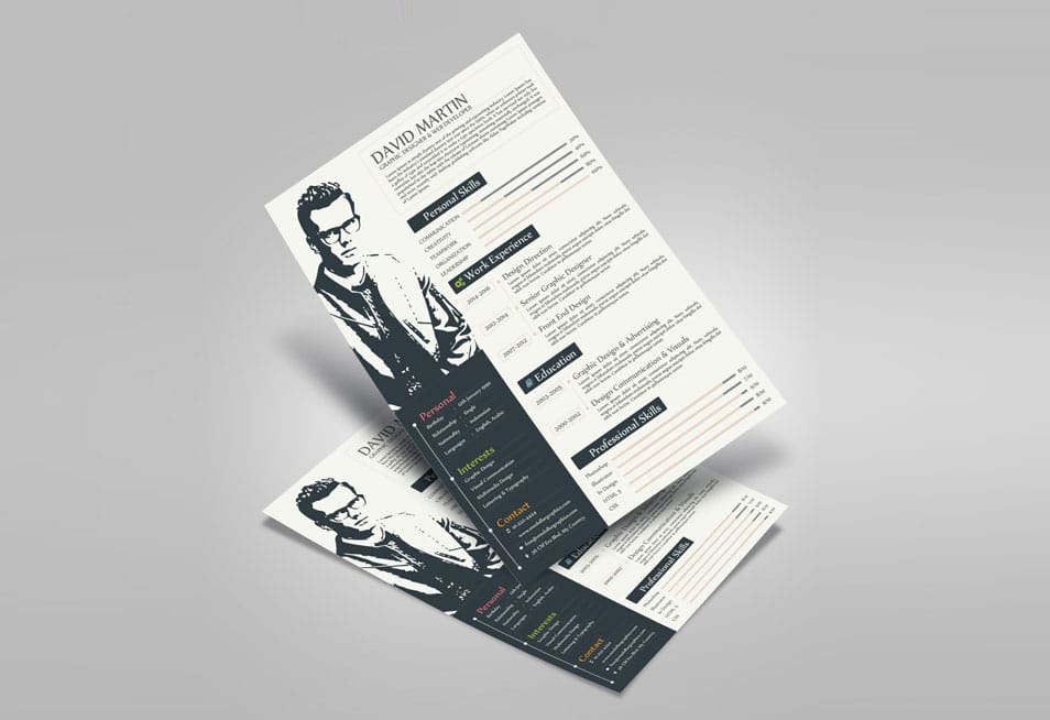 Free A4 Resume & Flyer Mock-up PSD 2 Free A4 Resume & Flyer Mock-up PSD