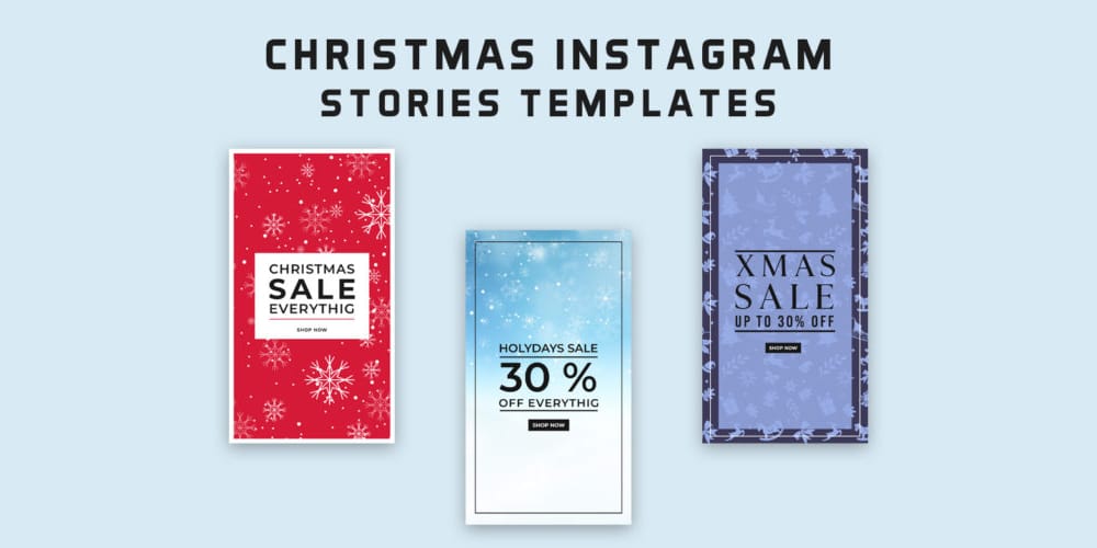 100+ Best Instagram Post Templates to Gain More Followers 79 Free Christmas Instagram Stories Templates PSD