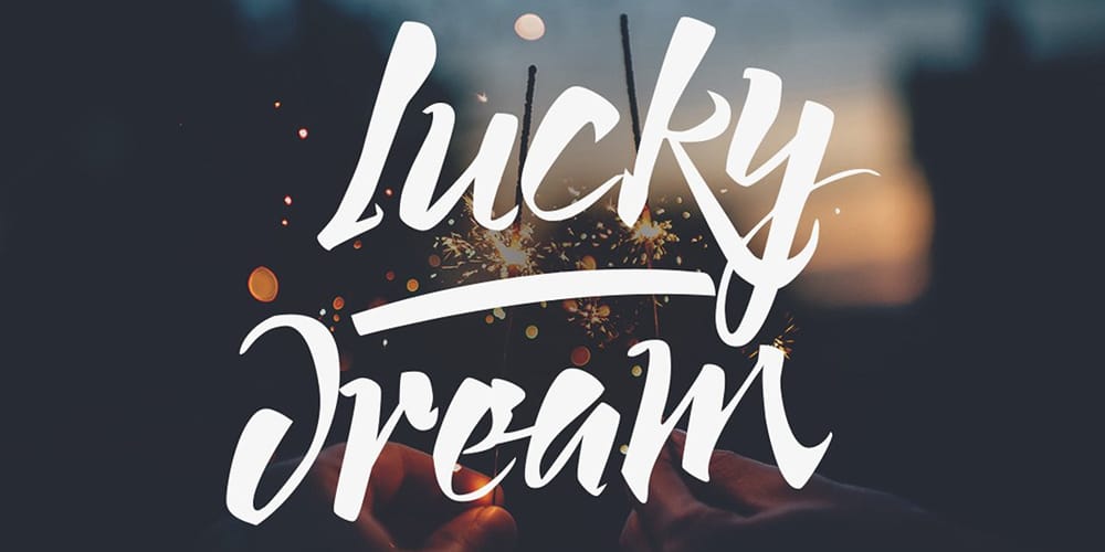 free lucky dream font