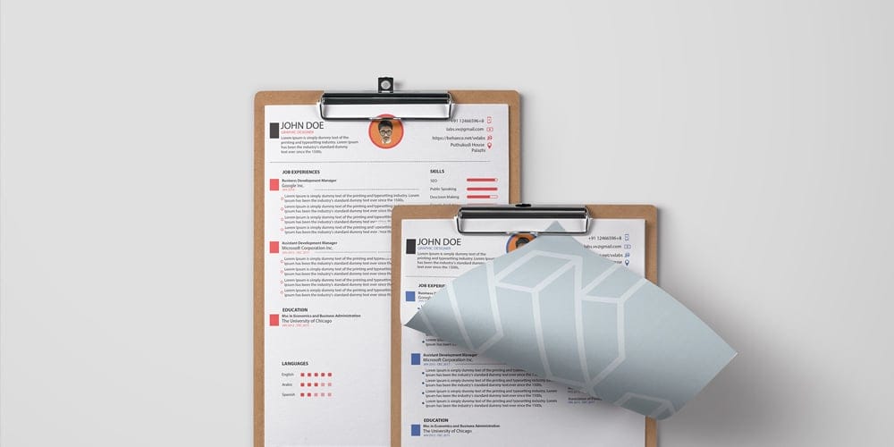 Free Resume/ CV Template