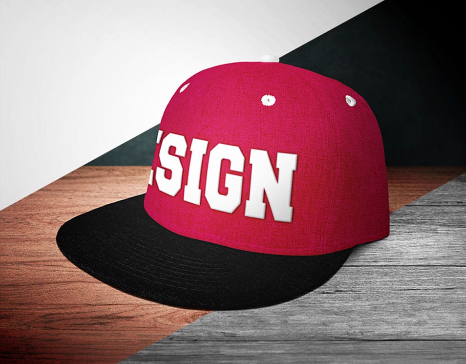 Free Snapback Cap Mock-up in PSD 2 Free Snapback Cap Mock-up in PSD