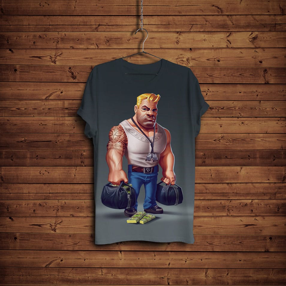 Free T-Shirt Mock-up with Hanger & Wooden Background 2 Free T-Shirt Mock-up with Hanger & Wooden Background