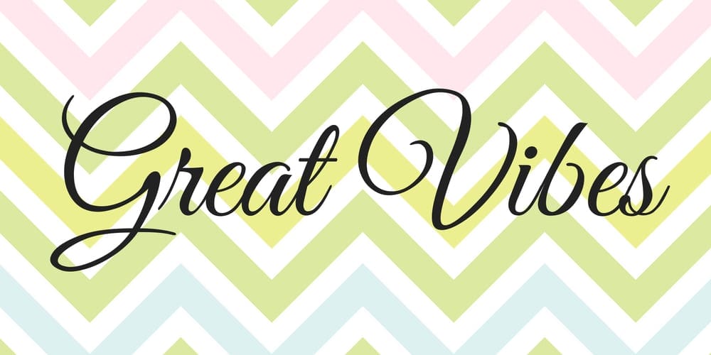 Free Calligraphy Fonts 134 Great Vibes Font
