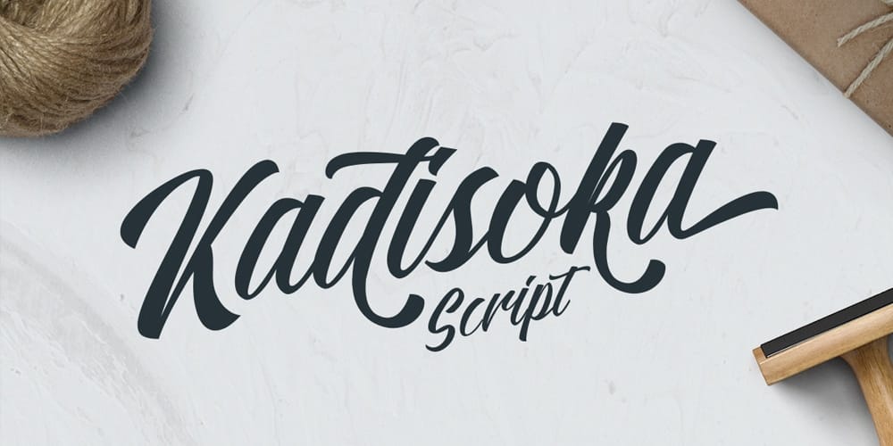 Free Calligraphy Fonts 122 Kadisoka Script
