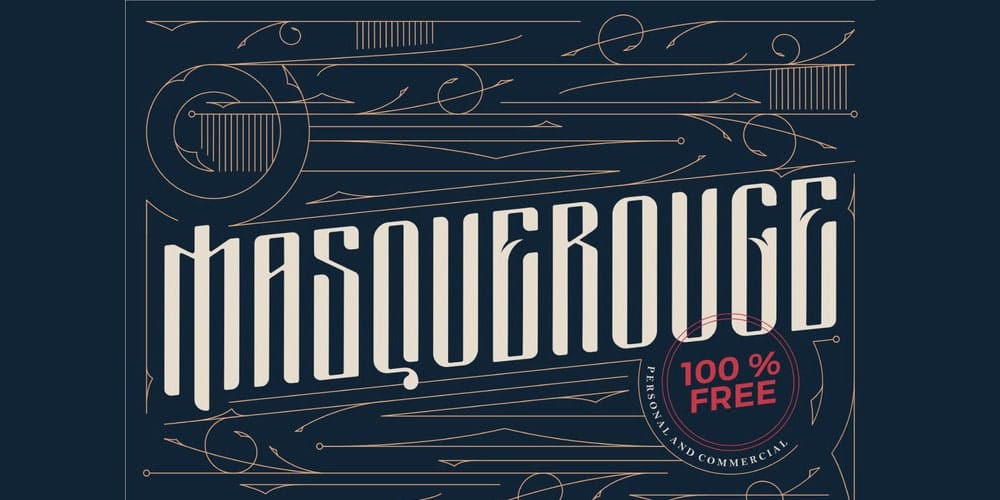 Masquerouge Vintage Display Font