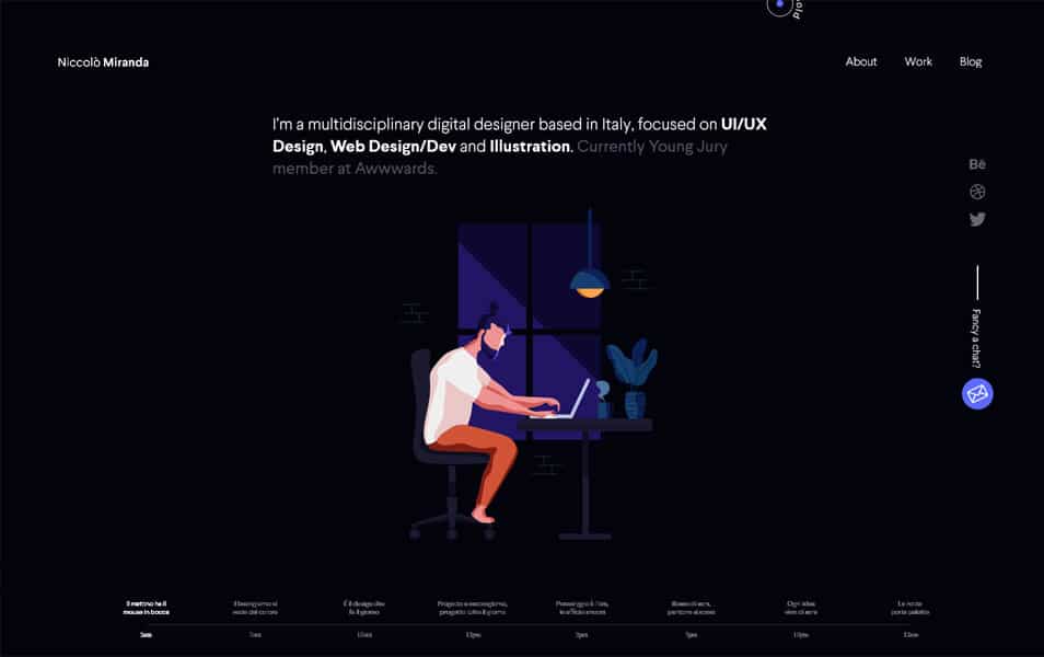 Beautiful Portfolio Website Designs for Inspiration 6 Niccolo Miranda Portfolio