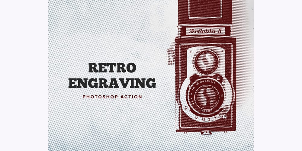 Latest Free Photoshop Actions 152 Retro Engraving Photoshop Action