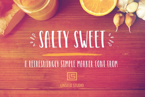 Salty Sweet Marker Font