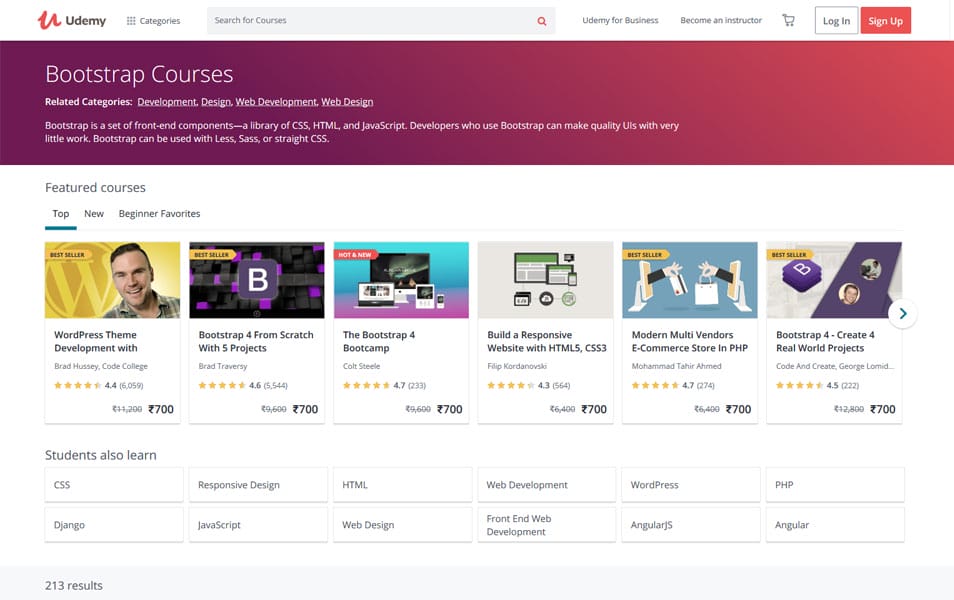 Learn Bootstrap 4 : Tutorials, Courses, Articles, Books & Cheat Sheets 11 Udemy Bootstrap Courses Online