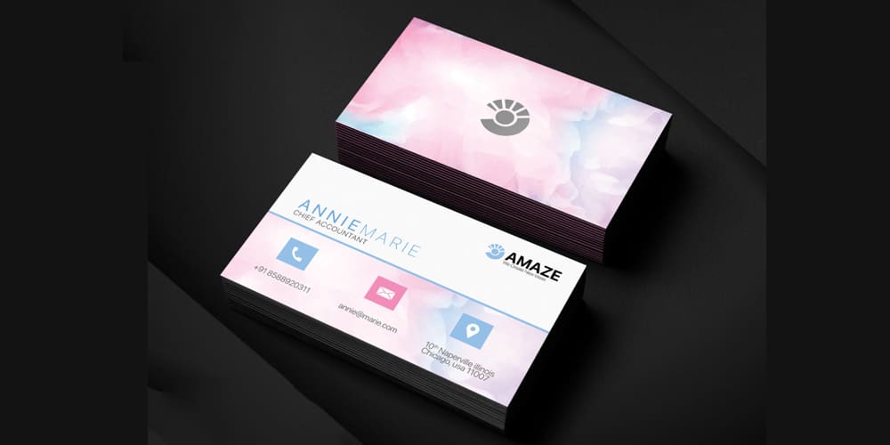 Accountant Business Card Template PSD 