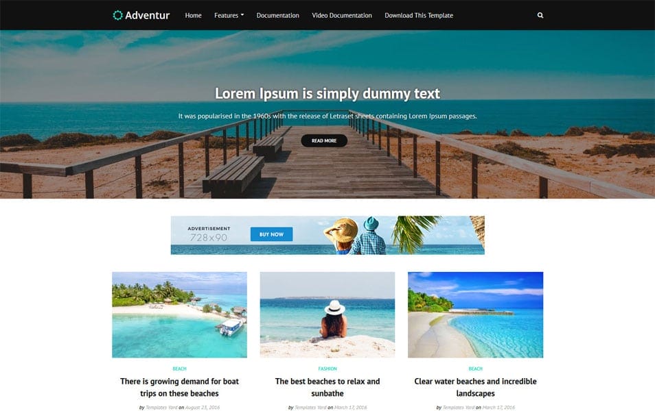 Adventur Responsive Blogger Template