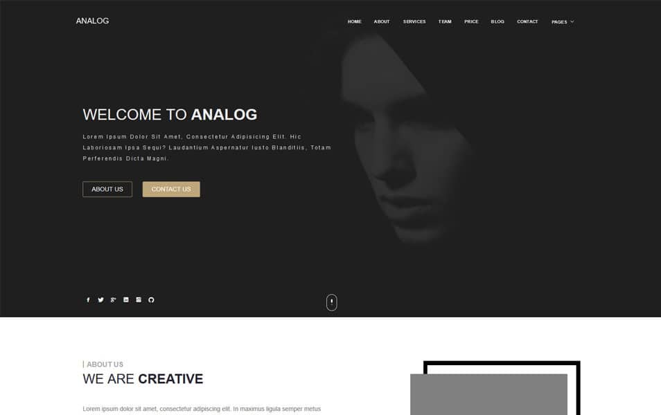 Analog Responsive Blogger Template