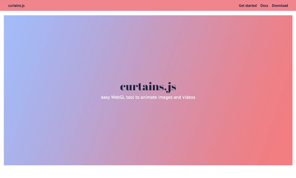 50+ JavaScript Animation Libraries 2026 68 Curtains.js
