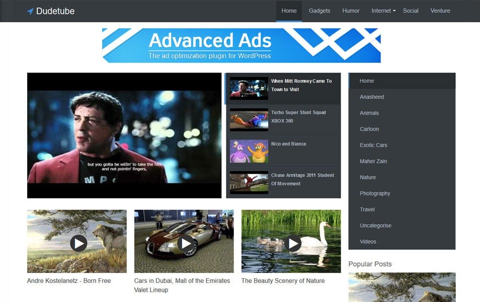 300+ Best Free Responsive Blogger Templates 2025 413 Dudetube Responsive Blogger Template