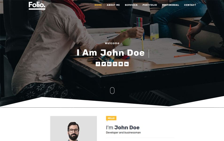 Folio Responsive Blogger Template