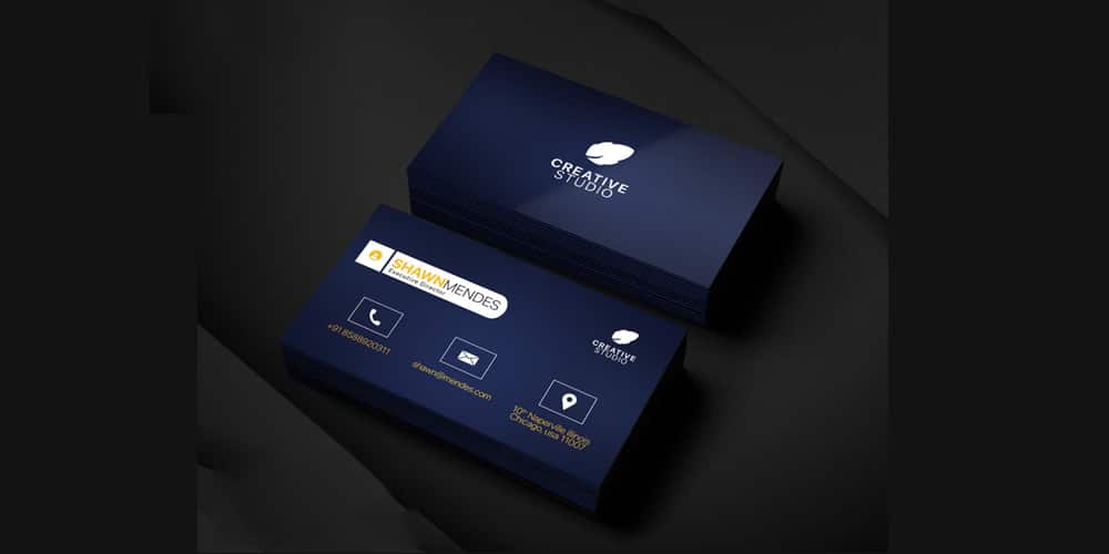 Free Ceo Business Card Template PSD