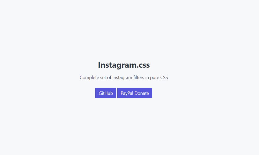 CSS Filter Generators & Libraries 22 Instagram.css