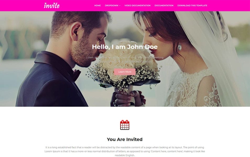 Invite Responsive Blogger Template