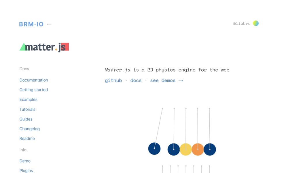 50+ JavaScript Animation Libraries 2026 66 Matter.js
