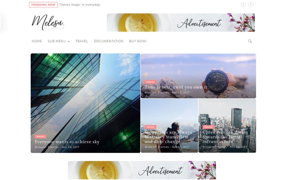 150+ Free Responsive Magazine Style Blogger Templates 2025 16 Melesa Responsive Blogger Template