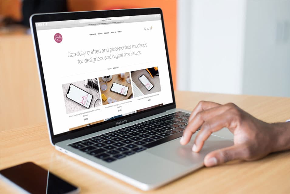 Mockup Of A Person Working On Macbook Pro 2 Mockup Of A Person Working On Macbook Pro