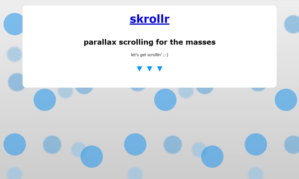 50+ JavaScript Animation Libraries 2026 58 Skrollr
