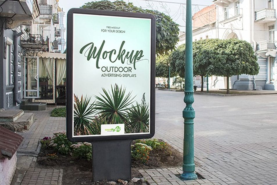 2 Free Outdoor Advertising Displays PSD MockUps in 4k 2 2 Free Outdoor Advertising Displays PSD MockUps in 4k